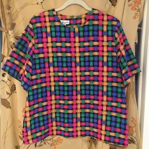 Multicoloured vintage blouse